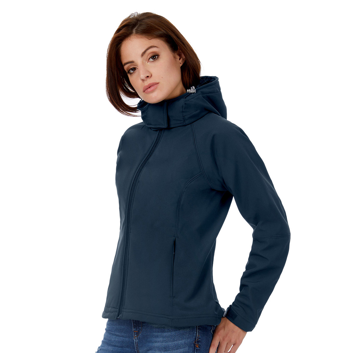 B&c hooded clearance softshell