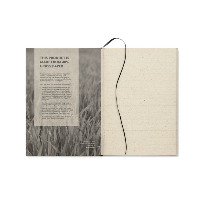 Grass Notes: Quaderno Personalizzabile in Carta di Erba