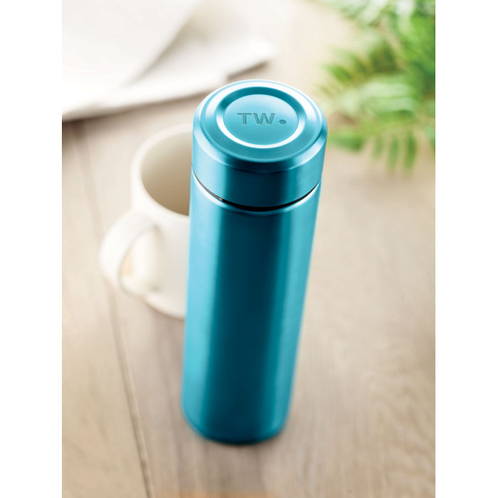 Thermos a doppio strato, thermos in acciaio inossidabile, bottiglia per bevande  calde e fredde (blu)