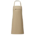 ‘Barley’ Contrast Stitch Sustainable Bib Apron FullGadgets.com