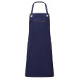 ‘Barley’ Contrast Stitch Sustainable Bib Apron FullGadgets.com