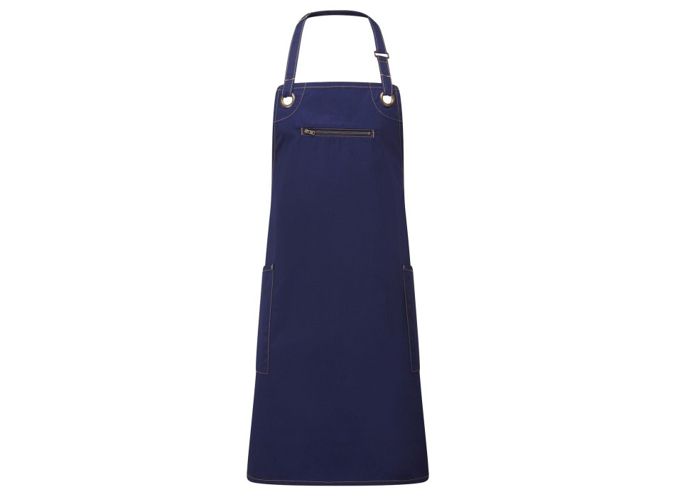 ‘Barley’ Contrast Stitch Sustainable Bib Apron FullGadgets.com