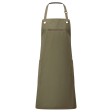 ‘Barley’ Contrast Stitch Sustainable Bib Apron FullGadgets.com