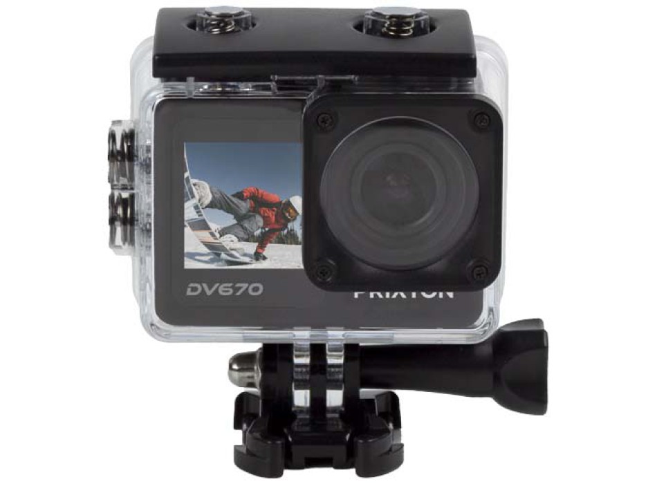 Action camera a doppio schermo da 4K Prixton DV670 FullGadgets.com