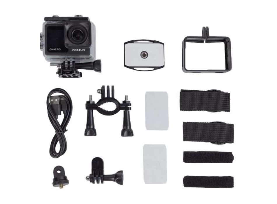 Action camera a doppio schermo da 4K Prixton DV670 FullGadgets.com