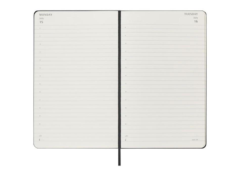 Agenda giornaliera con copertina rigida Moleskine 12M L FullGadgets.com