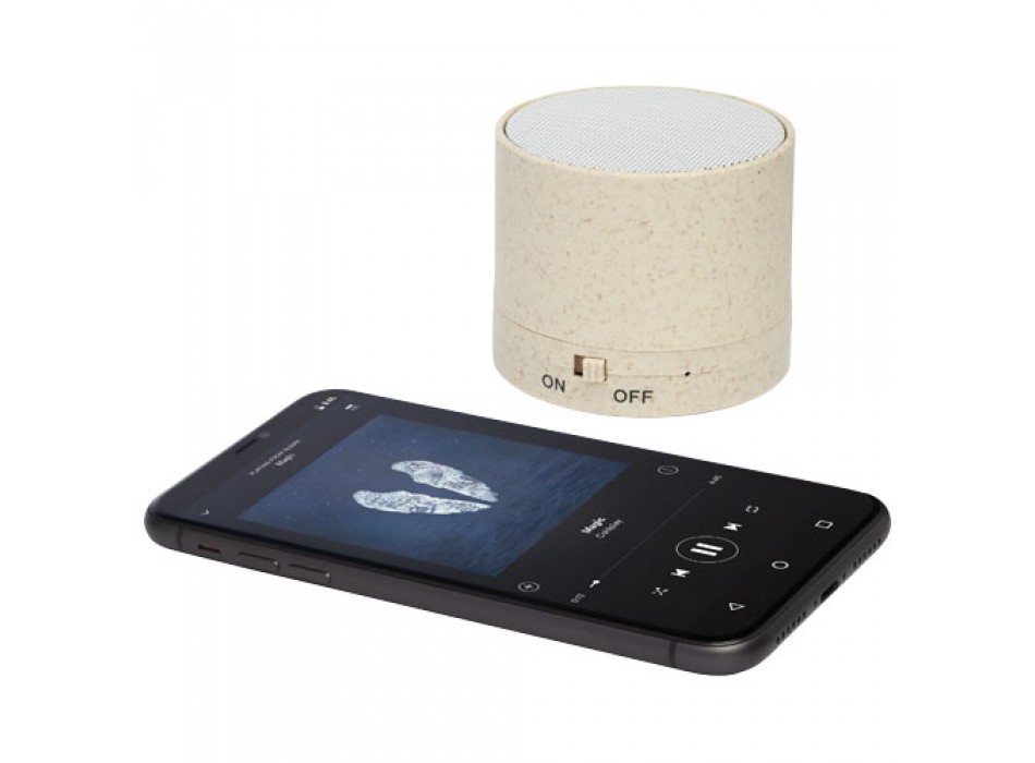 Altoparlante Bluetooth® Kikai realizzato con paglia di grano FullGadgets.com