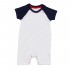 Baby Baseball Playsuit 100% Cotone Personalizzabile