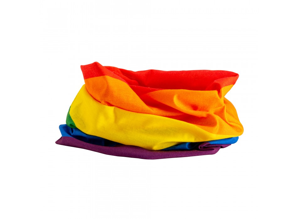 Bandana multiuso arcobaleno tubolare in tessuto elastico FullGadgets.com