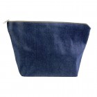 Beauty case in cotone denim 220 g/m2 (85% cotone - 15% poliestere) con chiusura zip FullGadgets.com