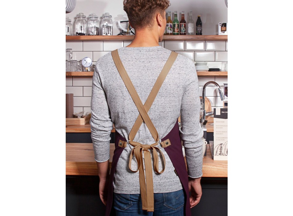 Bib Apron With Crossed Ribbons FullGadgets.com