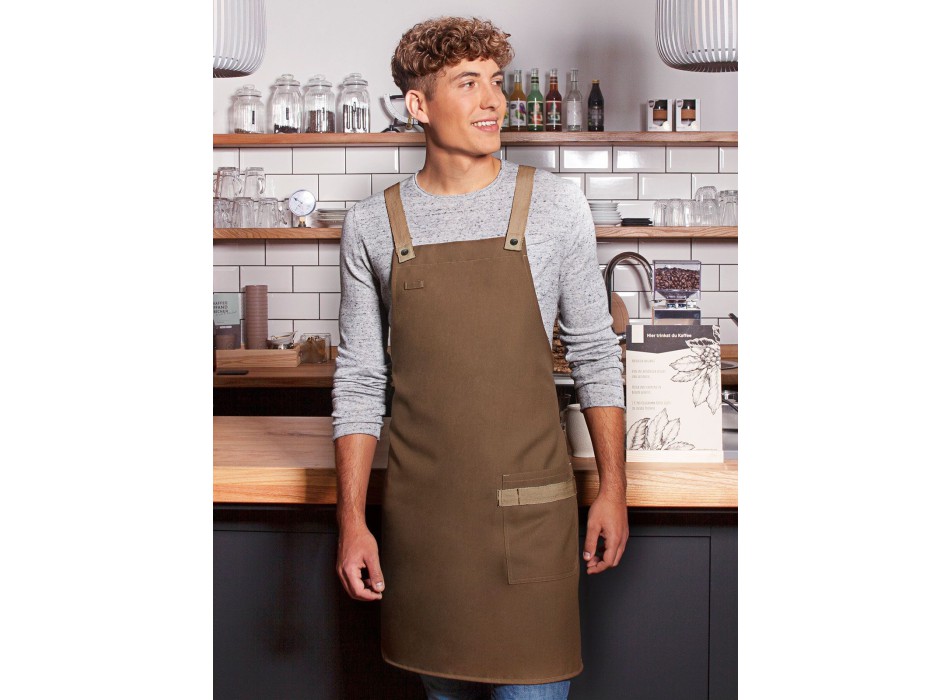 Bib Apron With Crossed Ribbons FullGadgets.com