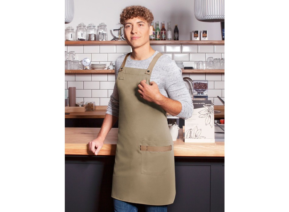 Bib Apron With Crossed Ribbons FullGadgets.com