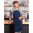 Bib Apron With Crossed Ribbons And Big Pocket FullGadgets.com