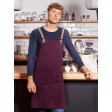 Bib Apron With Crossed Ribbons And Big Pocket FullGadgets.com