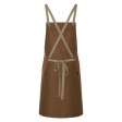 Bib Apron With Crossed Ribbons And Big Pocket FullGadgets.com