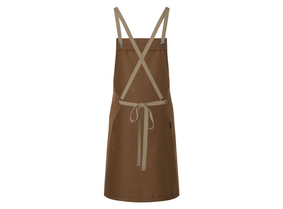 Bib Apron With Crossed Ribbons And Big Pocket FullGadgets.com