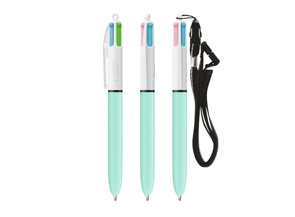 BIC® 4 Colours Fashion penna a sfera + Lanyard FullGadgets.com