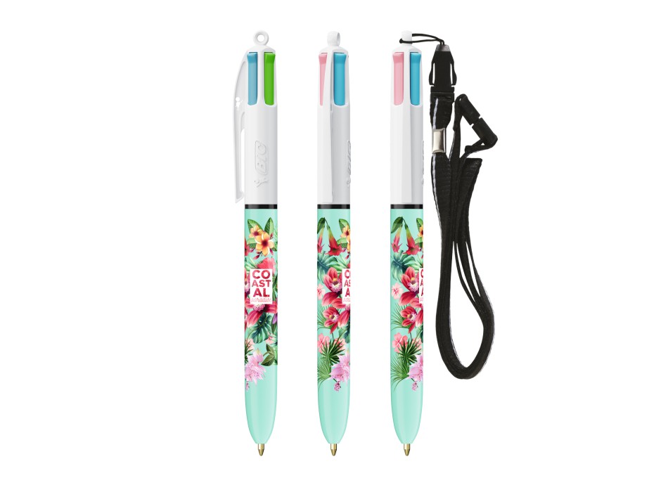 BIC® 4 Colours Fashion penna a sfera + Lanyard FullGadgets.com