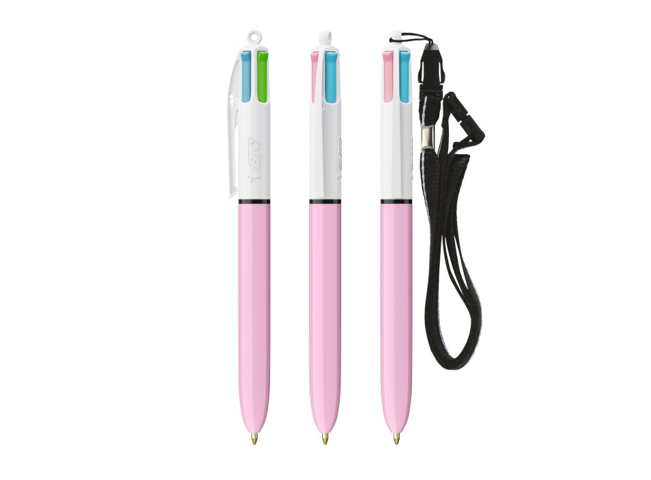 BIC® 4 Colours Fashion penna a sfera + Lanyard FullGadgets.com