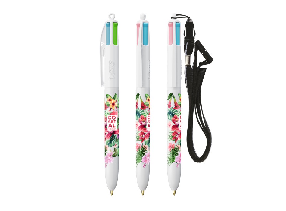 BIC® 4 Colours Fashion penna a sfera + Lanyard FullGadgets.com