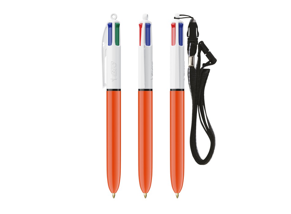 BIC® 4 Colours Fine penna a sfera + Lanyard FullGadgets.com