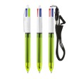 BIC® 4 Colours Fluo Penna a sfera + lanyard FullGadgets.com