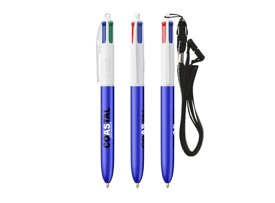 BIC® 4 Colours Glacé with Lanyard FullGadgets.com