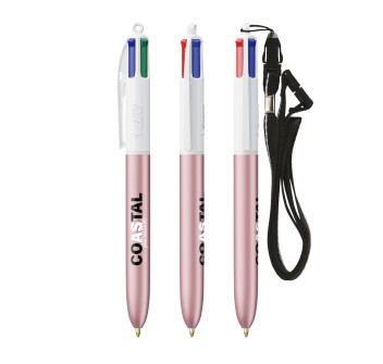 BIC® 4 Colours Glacé with Lanyard FullGadgets.com