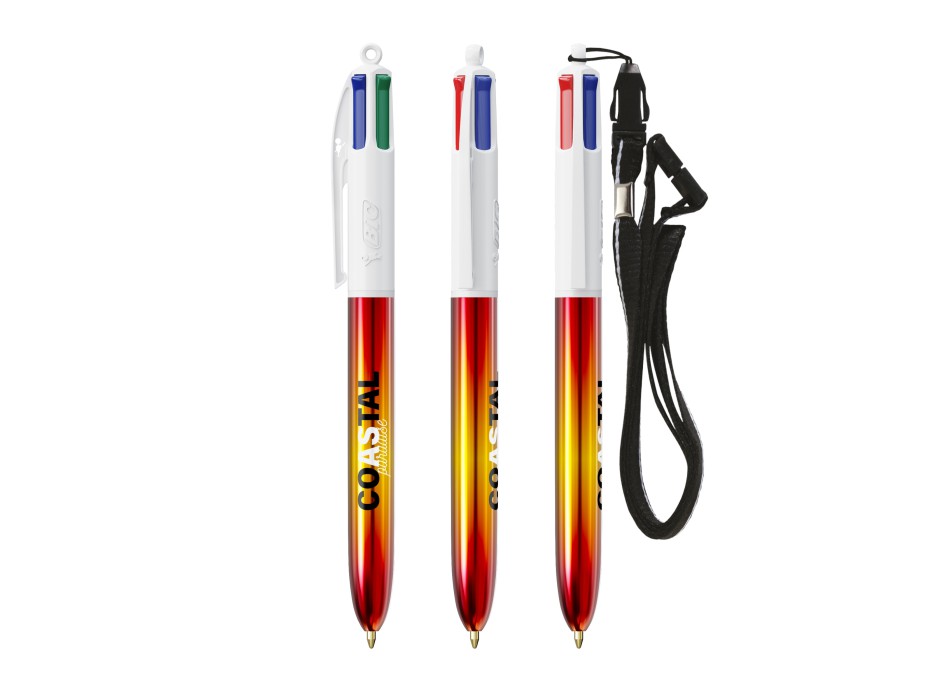 BIC® 4 Colours® Flags Collection + lanyard FullGadgets.com