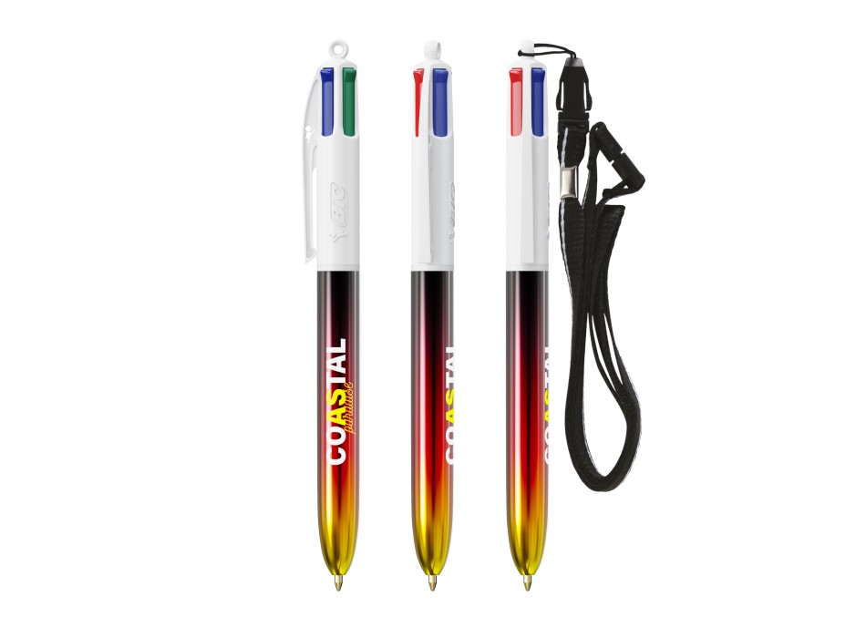 BIC® 4 Colours® Flags Collection + lanyard FullGadgets.com