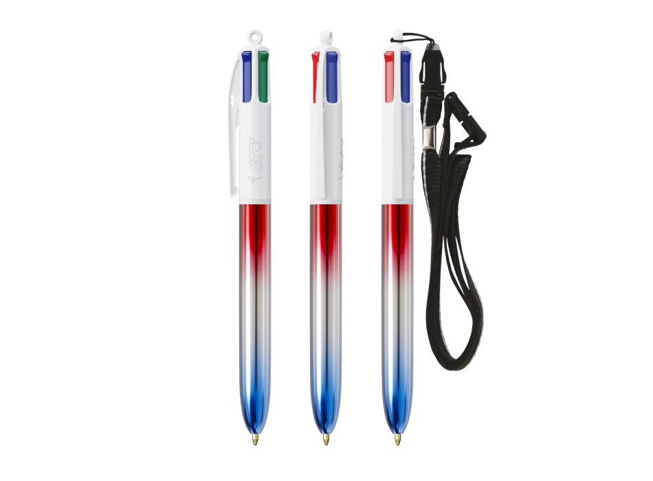 BIC® 4 Colours® Flags Collection + lanyard FullGadgets.com