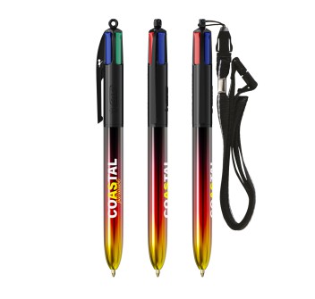 BIC® 4 Colours® Flags Collection + lanyard FullGadgets.com