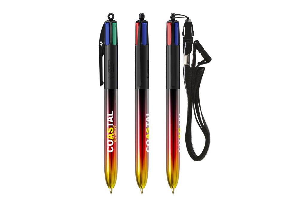 BIC® 4 Colours® Flags Collection + lanyard FullGadgets.com