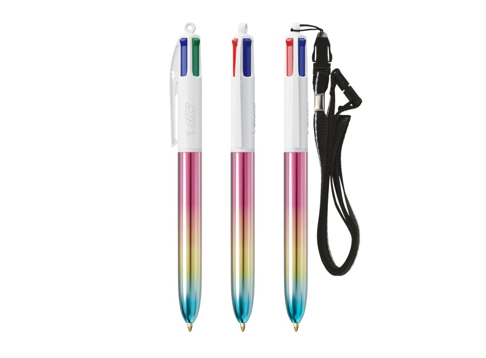 BIC® 4 Colours® Gradient + Lanyard FullGadgets.com