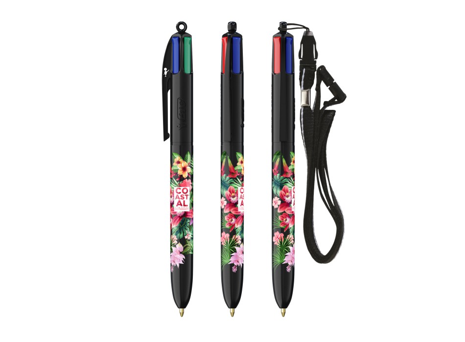 BIC® 4 Colours® penna a sfera + Lanyard FullGadgets.com