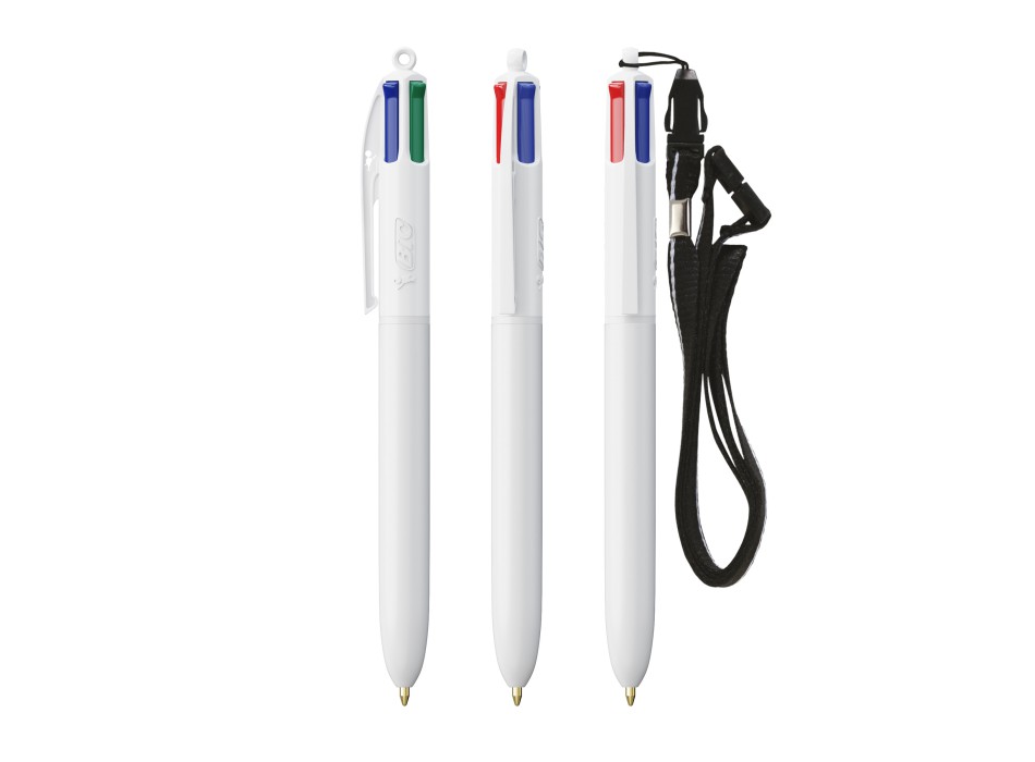 BIC® 4 Colours® penna a sfera + Lanyard FullGadgets.com