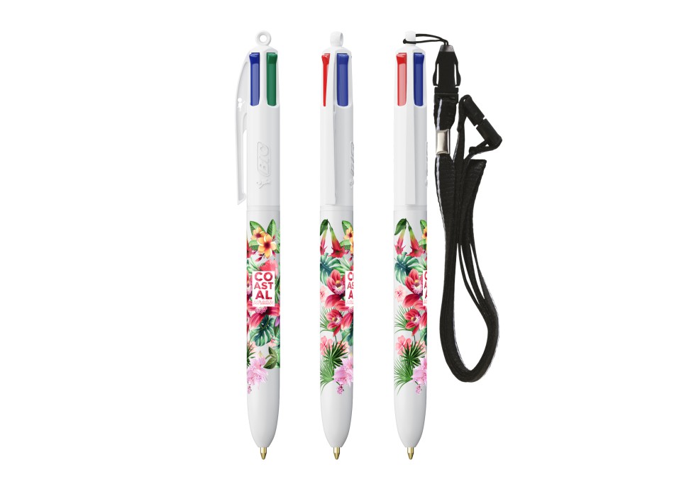 BIC® 4 Colours® penna a sfera + Lanyard FullGadgets.com