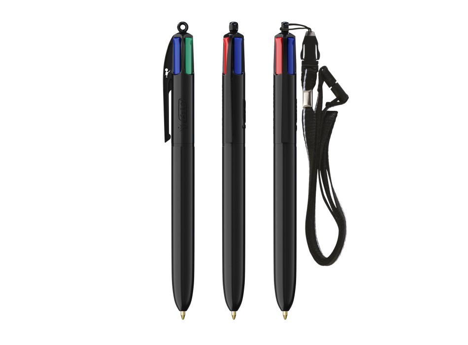 BIC® 4 Colours® penna a sfera + Lanyard FullGadgets.com