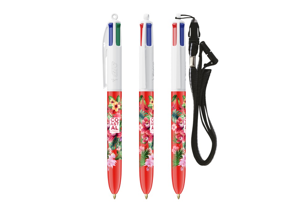 BIC® 4 Colours® penna a sfera + Lanyard FullGadgets.com