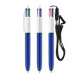 BIC® 4 Colours® penna a sfera + Lanyard FullGadgets.com