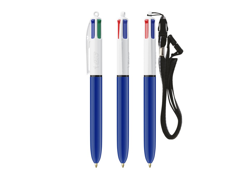 BIC® 4 Colours® penna a sfera + Lanyard FullGadgets.com