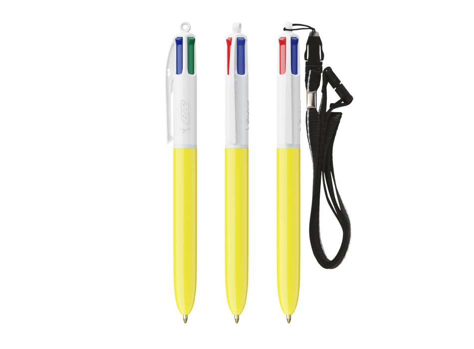 BIC® 4 Colours® penna a sfera + Lanyard FullGadgets.com