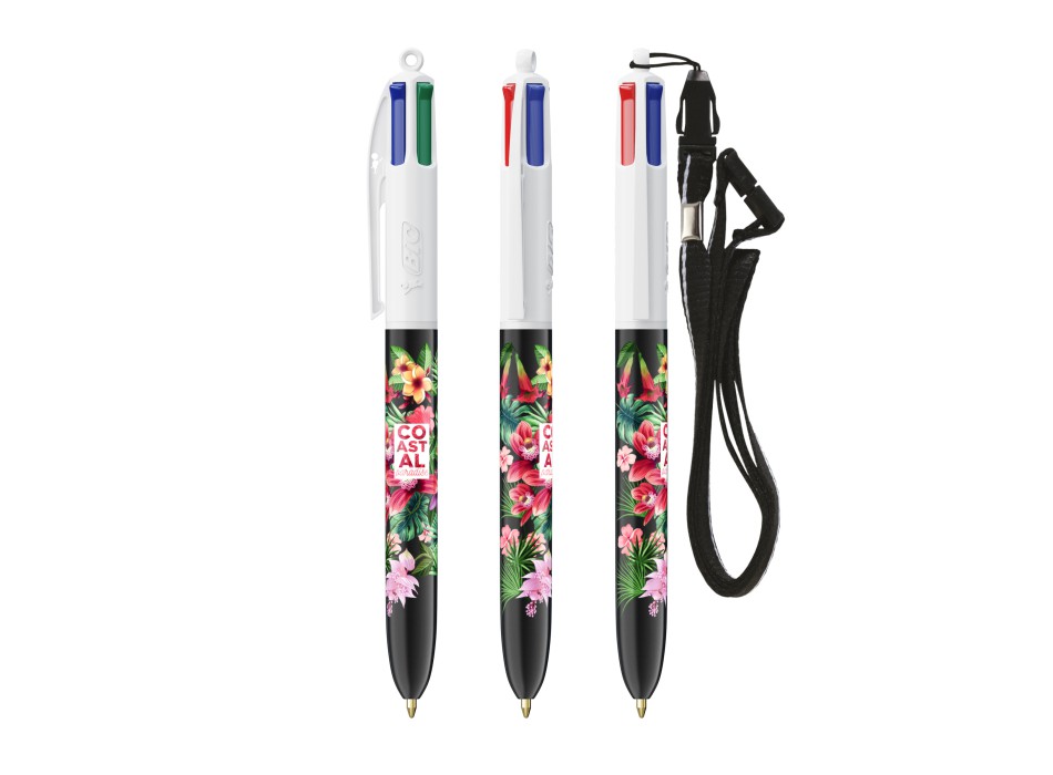 BIC® 4 Colours® penna a sfera + Lanyard FullGadgets.com