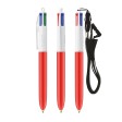 BIC® 4 Colours® penna a sfera + Lanyard FullGadgets.com