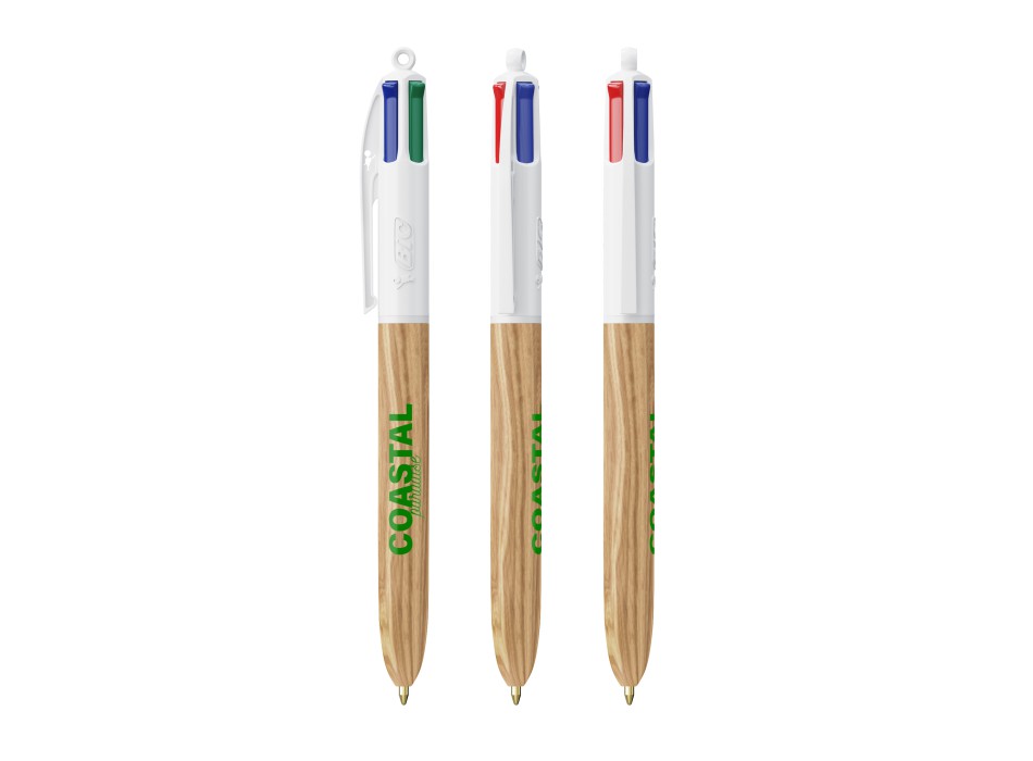 BIC® 4 Colours Wood Style FullGadgets.com