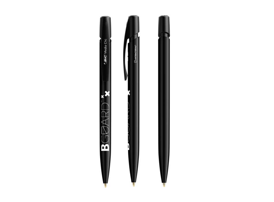 BIC® Media Clic BGUARD™ Antibacterial ballpen Antibac. Logo FullGadgets.com