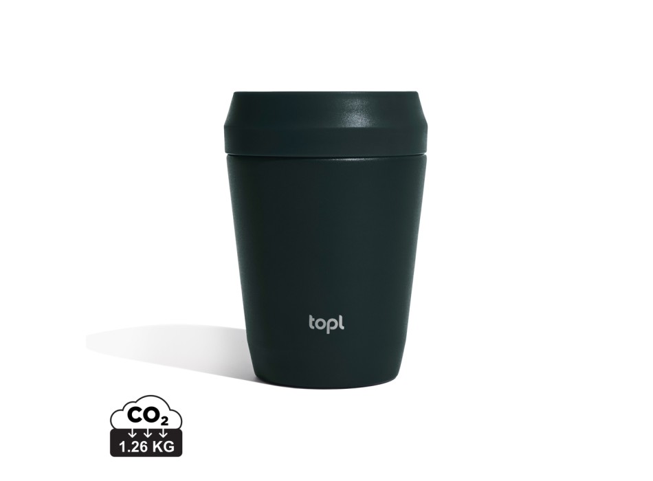 Bicchiere Topl in rAcciaio con tappo 360 brevettato 235ml FullGadgets.com