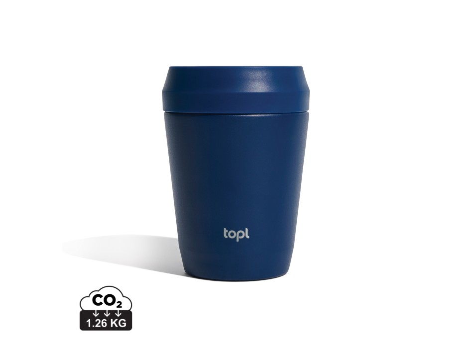 Bicchiere Topl in rAcciaio con tappo 360 brevettato 235ml FullGadgets.com