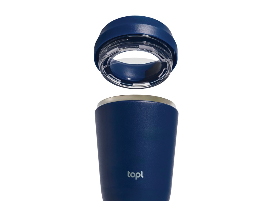 Bicchiere Topl in rAcciaio con tappo 360 brevettato 235ml FullGadgets.com